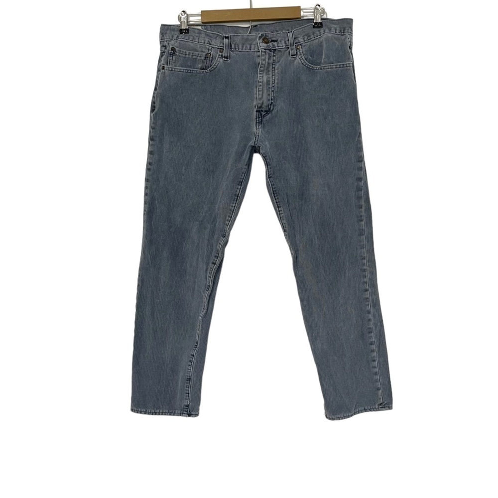 Levi’s 502 Blue Corduroy Slim Jeans Size 36 Denim Casual Neutral Classic